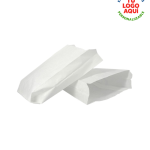 Bolsa Blanca de Papel Anti-graso Paqx100/Pcx1000